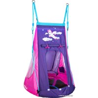 Подвесные качели Hudora 90 с палаткой Pony LED 72149