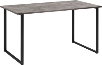Кухонный стол Notta Лиман 140х80 615157 (бетон светлый/черный матовый)