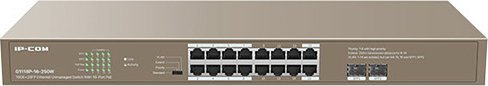 

Неуправляемый коммутатор IP-COM G1118P-16-250W