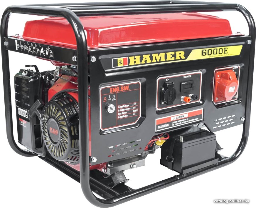 Бензиновый генератор Hamer 6000E