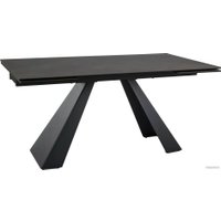 Кухонный стол Signal Salvadore ceramic SALVADOREBROC160 (коричневый/черный матовый)