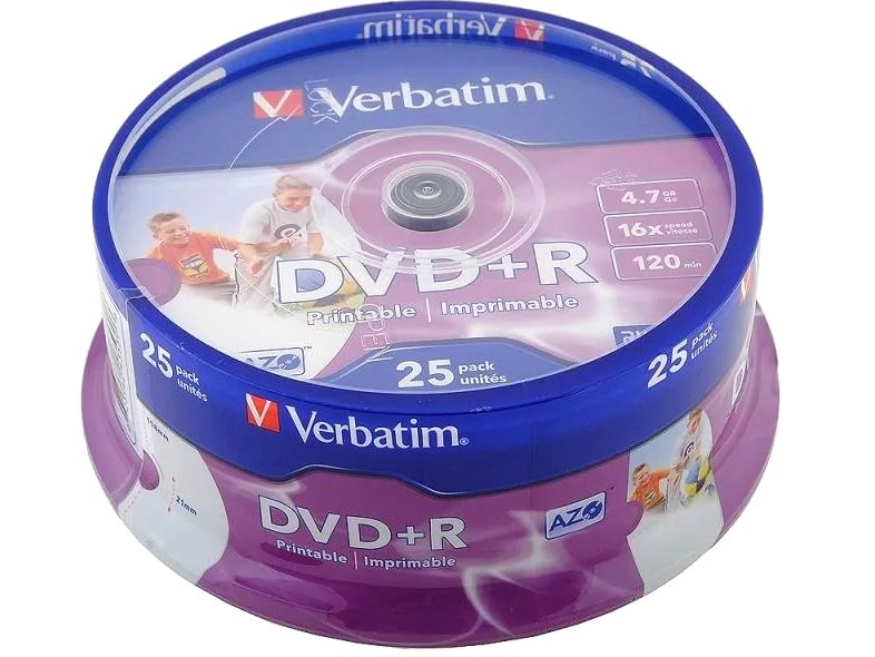 

DVD+R диск Verbatim 4.7Gb 16x 43500 (25 шт.)