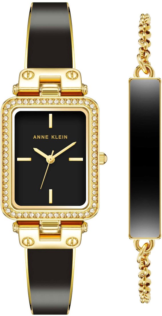 

Наручные часы с украшением Anne Klein 3898BKST
