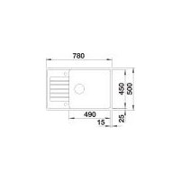 Кухонная мойка Blanco Zia XL 6 S Compact 523267 (белый, клапан-автомат)