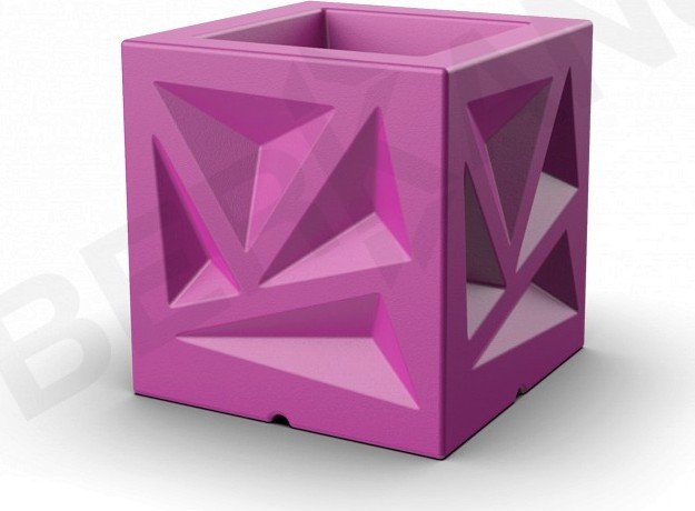 

Кашпо Berkano Icelandic Cube DB (фиолетовый)