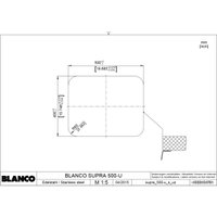 Кухонная мойка Blanco Supra 500-U (без клапана-автомата) [518205]
