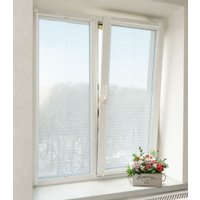 Плиссе Delfa Plain Transparent СПШ-3504 (57x160, белый)