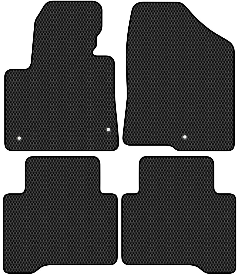 

Комплект ковриков для авто Alicosta Hyundai Grand Santa Fe I (suv / DM) 2013 - 2018 (черный, ромб)