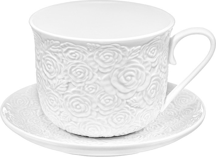 

Чашка с блюдцем Elan Gallery Розы 950446