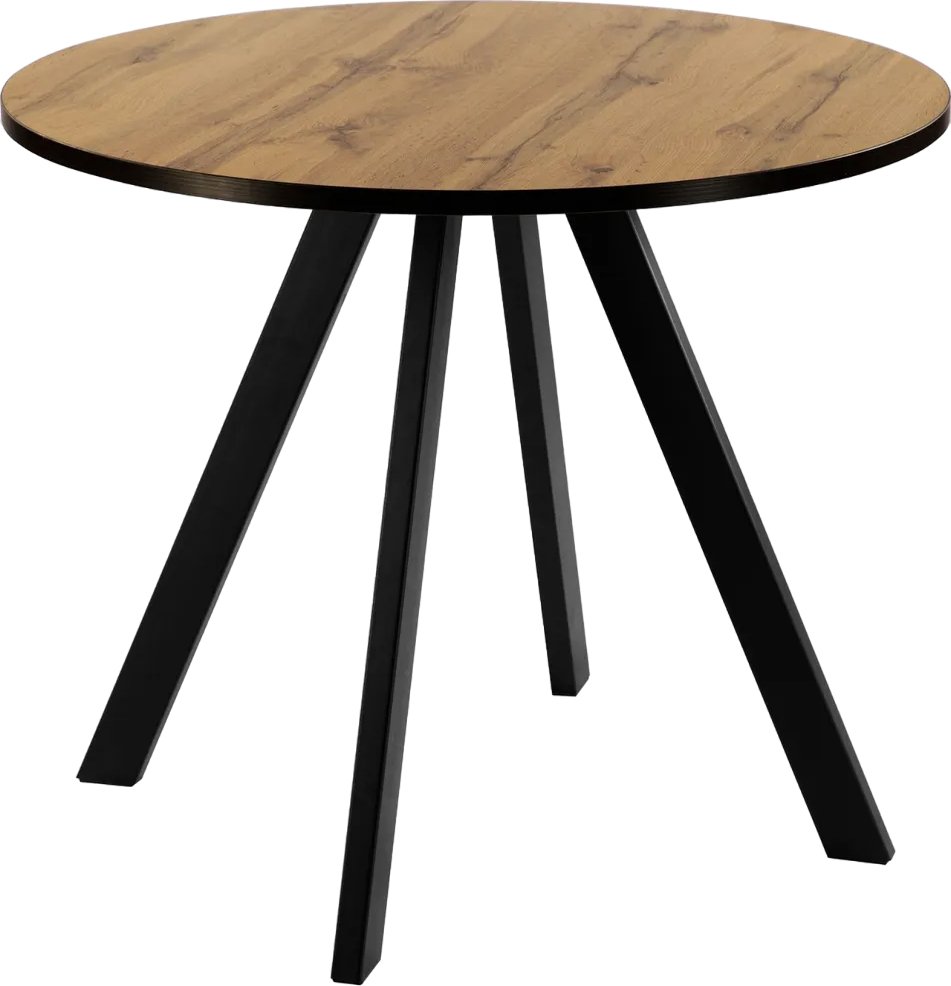 

Кухонный стол Древпром М161 Оттис ф900 ДП1-03-01 (дуб вотан/черный матовый)