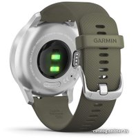 Гибридные умные часы Garmin Vivomove Style (серебристый/зеленый)