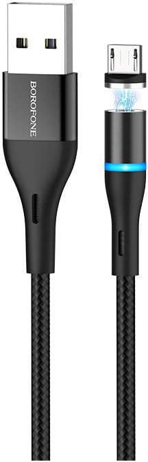 

Кабель Borofone BU16 microUSB (черный)