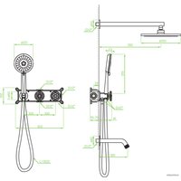 Душевая система  Laveo Muro BAU 711P