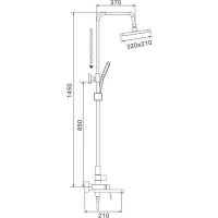 Душевая система  Shevanik S4536G