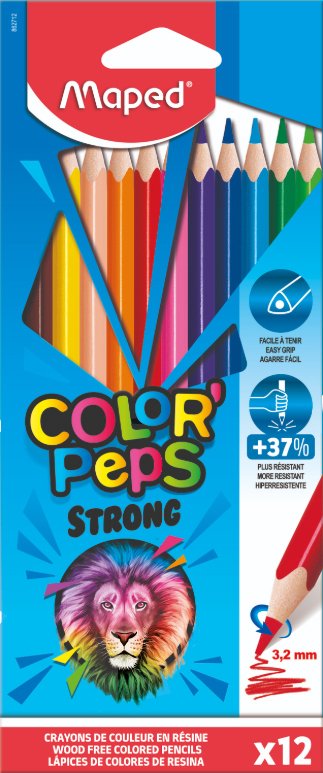 

Набор цветных карандашей Maped Color Peps Strong 862712ZM (12 шт)
