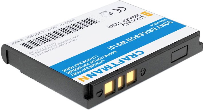 

Аккумулятор для телефона Craftmann C1.01.260 (совместим с Sony Ericsson BST-39)