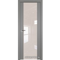 Межкомнатная дверь ProfilDoors 110U L 60x200 (грей, стекло lacobel перламутровый лак)