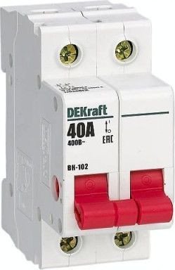 

Выключатель нагрузки DEKraft 17023DEK 2Р 25А ВН-102