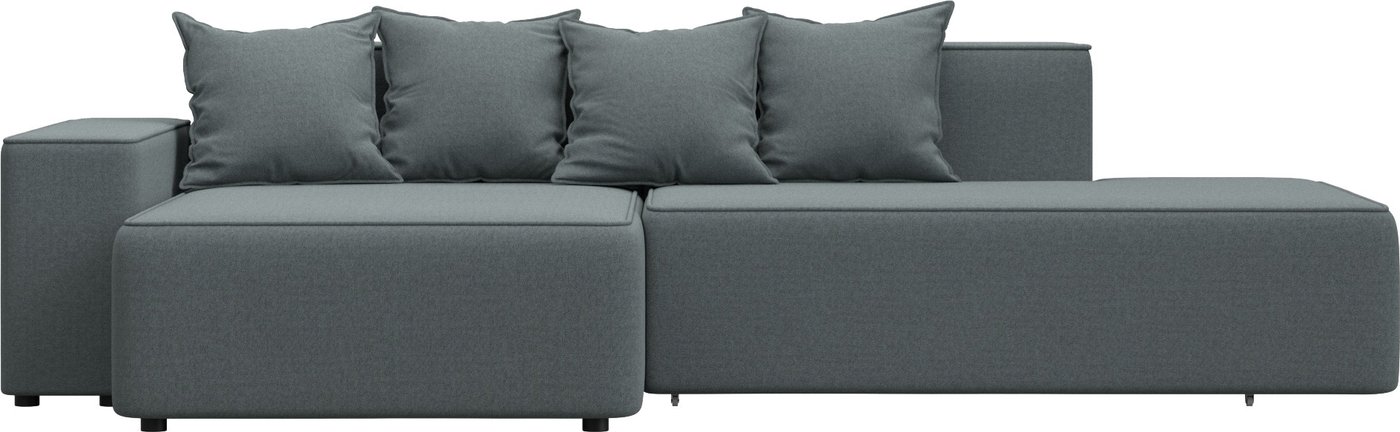 

Угловой диван Лига диванов Лига-079 левый 129813L (рогожка амур 07 серый)