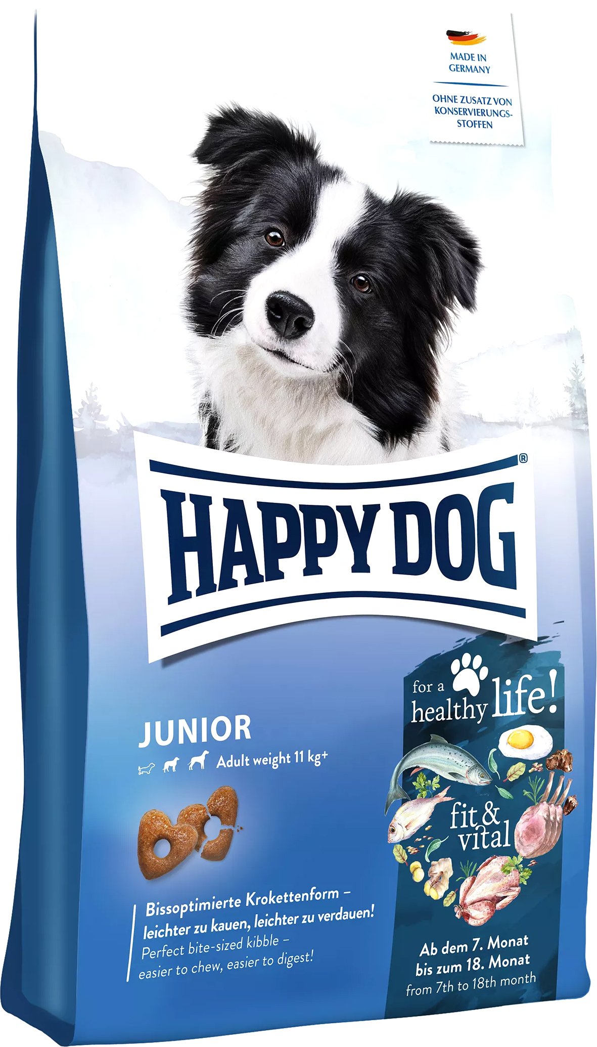 

Сухой корм для собак Happy Dog Junior fit & vital 1 кг