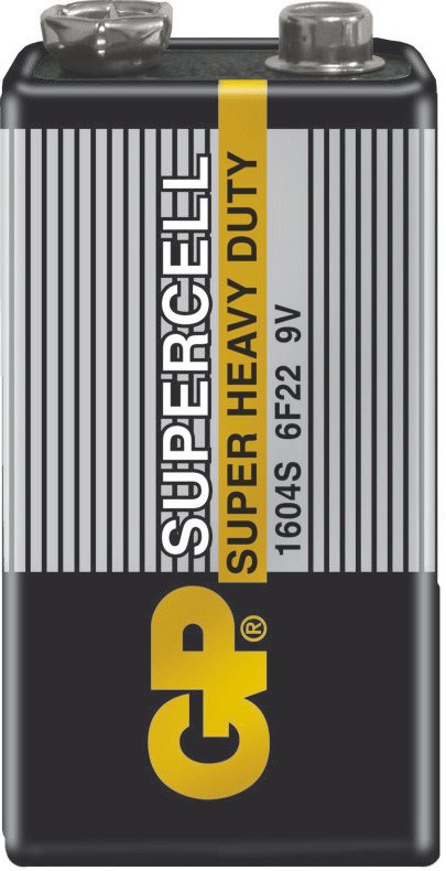 

Батарейка GP Supercell 9V 6F22/1604S