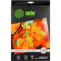 Фотобумага CACTUS Суперглянцевая А4 260 г/м2 50 листов (CS-HGA426050)