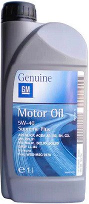 

Моторное масло GM Opel 5W-40 Supreme Plus 93165506 1л
