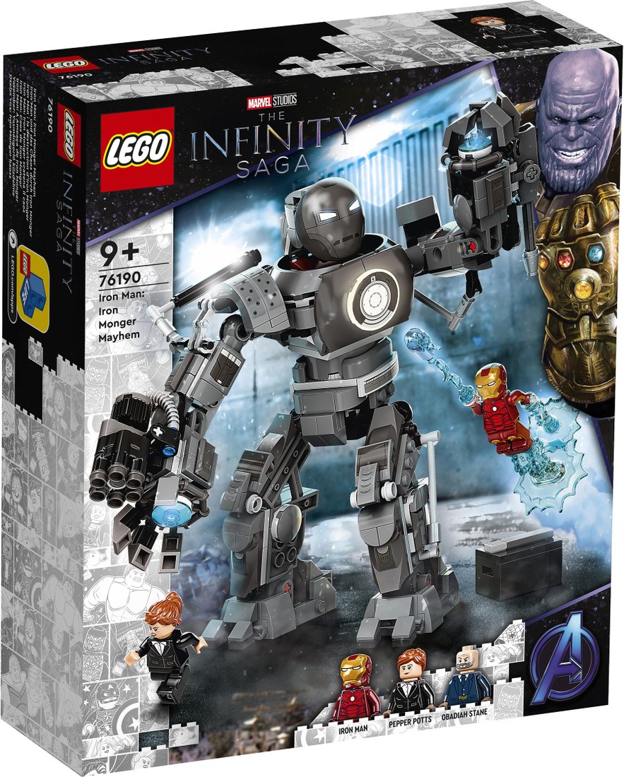

Конструктор LEGO Marvel Super Heroes 76190 Железный человек: схватка с Торговцем