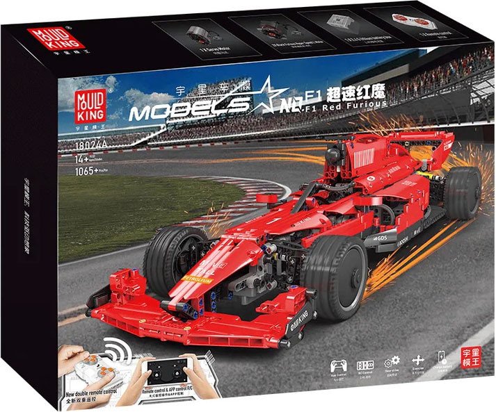 

Конструктор Mould King 18024A Автомобиль Formula 1. Красная ярость