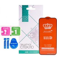 Защитное стекло Case 111D для iPhone 12 Mini (черный глянец)