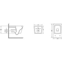 Унитаз подвесной Grossman GR-4404BMSQ