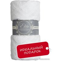 Плед Tex Republic Elite Клетка Фланель Евро 93391 (белый)