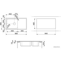 Кухонная мойка Smeg LGR861-2