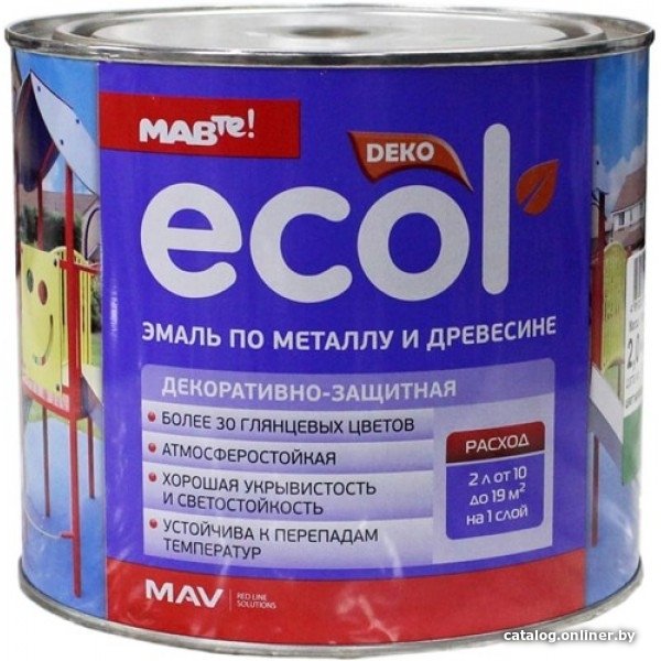 Эмаль Ecol ПФ-115 10л (графит)