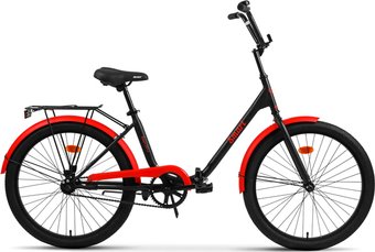 Велосипед AIST Smart 24 1.1 2017 (черный/красный)