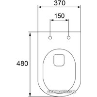 Унитаз Calani Loyd Slim CAL-C0002 (белый)