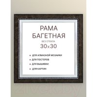 Фоторамка Декарт 30x30 8Л3499 (коричневый с серебром)