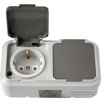 Розетка Bylectrica РА16-303(03) (серый)