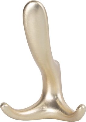

Крючок мебельный Lemax Roma двухрожковый (брашированное золото)
