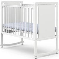 Классическая детская кроватка Indigo Classic колесо-качалка (белая аляска)