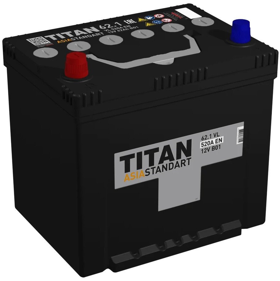 Автомобильный аккумулятор Titan Asia Standart L+ (62 А·ч)