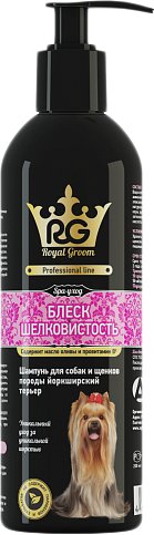 

Шампунь Apicenna Royal Groom Блеск и Шелковистость Йоркширский терьер (200 мл)