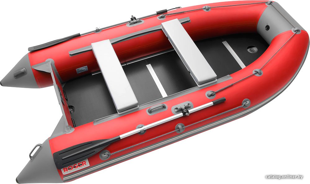 Моторно-килевая лодка Roger Boat Hunter Keel 3000 (малокилевая, красный/серый)