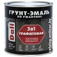 Грунт-эмаль Dali Графитовая по ржавчине 3 в 1 0.75 л (зеленый)