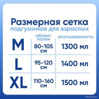 Подгузники для взрослых Kioshi KAD101 (M, 10 шт)