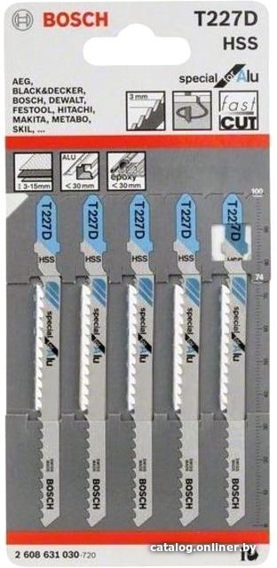 Набор пильных полотен Bosch 2608631030 (5 предметов)