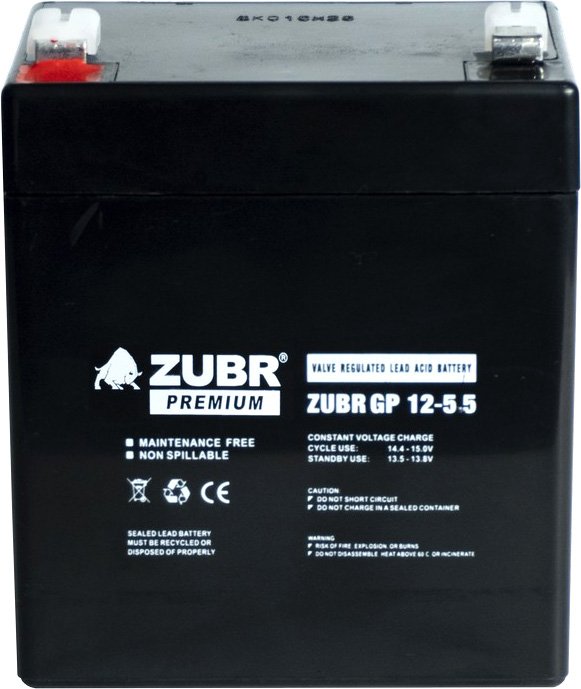 

Аккумулятор для ИБП Zubr GP 12-5 12V 5Ah