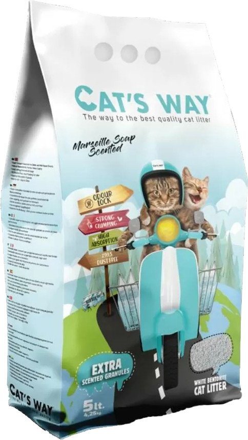 Наполнитель для туалета Cats Way Marseille Soap 5 л