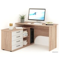 Стол Imperial Гарвард 3ящ ЛВ 120 (дуб сонома/белый)