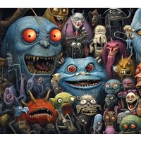 Фотообои ФабрикаФресок Стильные Креативные Монстры 953270 (300x270)